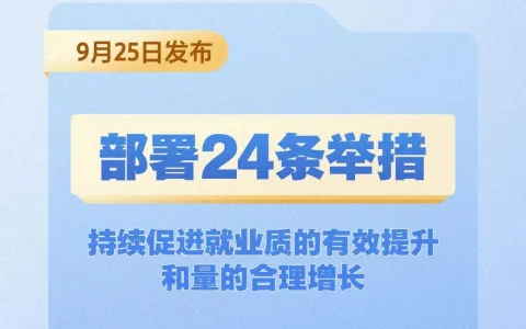 促就业！中共中央 国务院25日发布重要意见