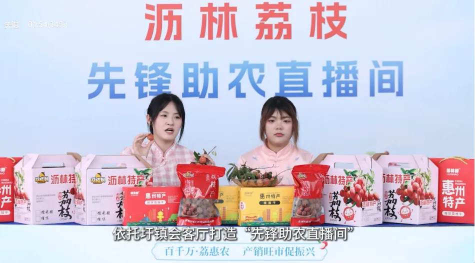 高校师生走进沥林镇，电商直播让荔枝“甜”出新高度