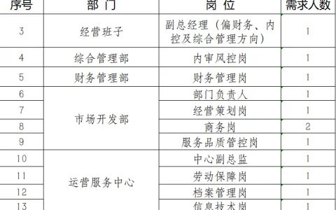 东莞人才人力资源服务有限公司招聘12名工作人员